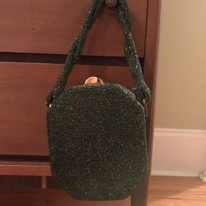 Sparkly forest green beaded beauty